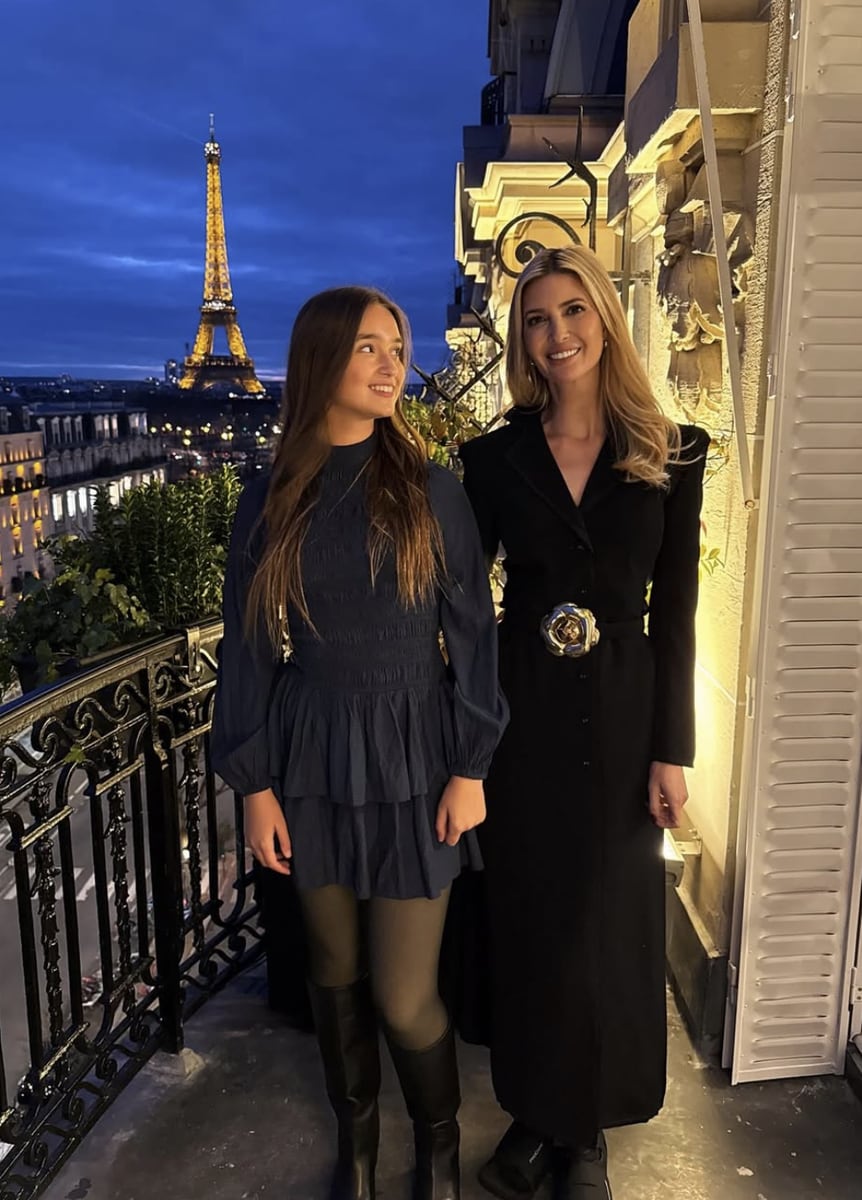 Ivanka and Arabella spent some time together in Paris