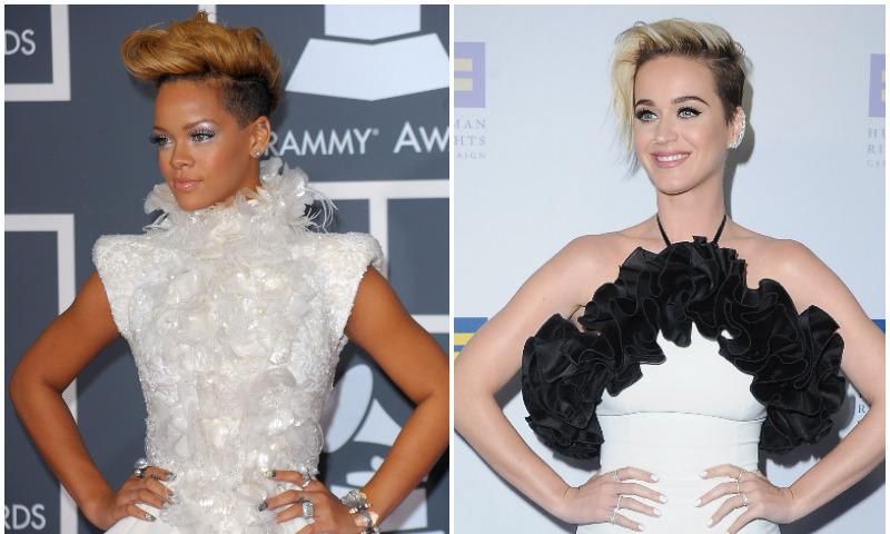 Rihanna y Katy Perry mismo estilo, siente anos de diferencia