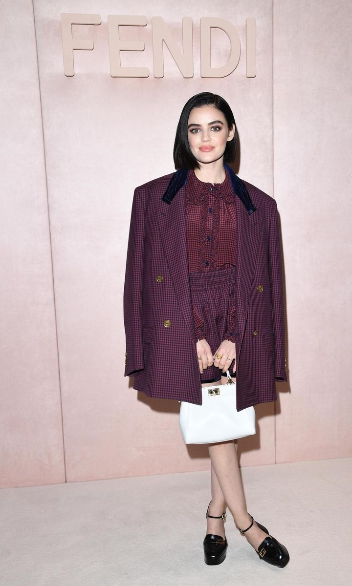 Lucy Hale attends Fendi Fall/Winter 2020 show in Milan