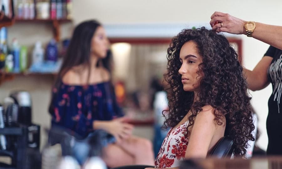 iStock curly hair woman