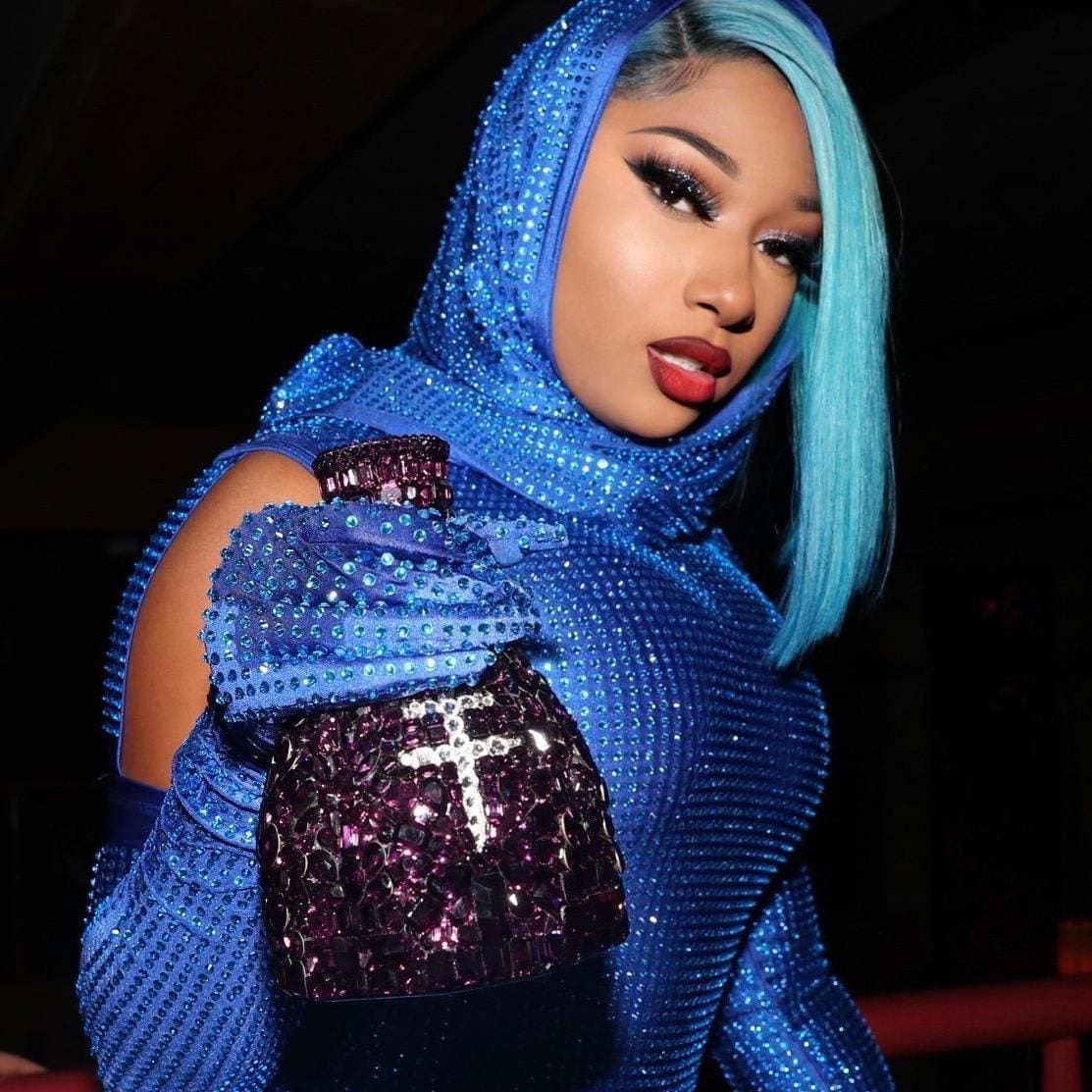 Megan Thee Stallion attends her birthday party in Chicago with D'USSE