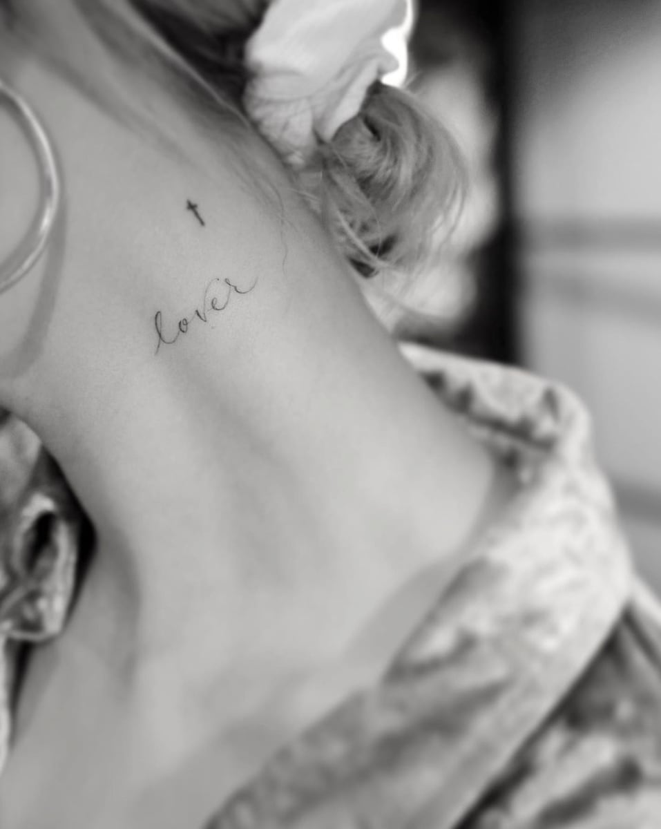 Hailey Bieber's tattoo