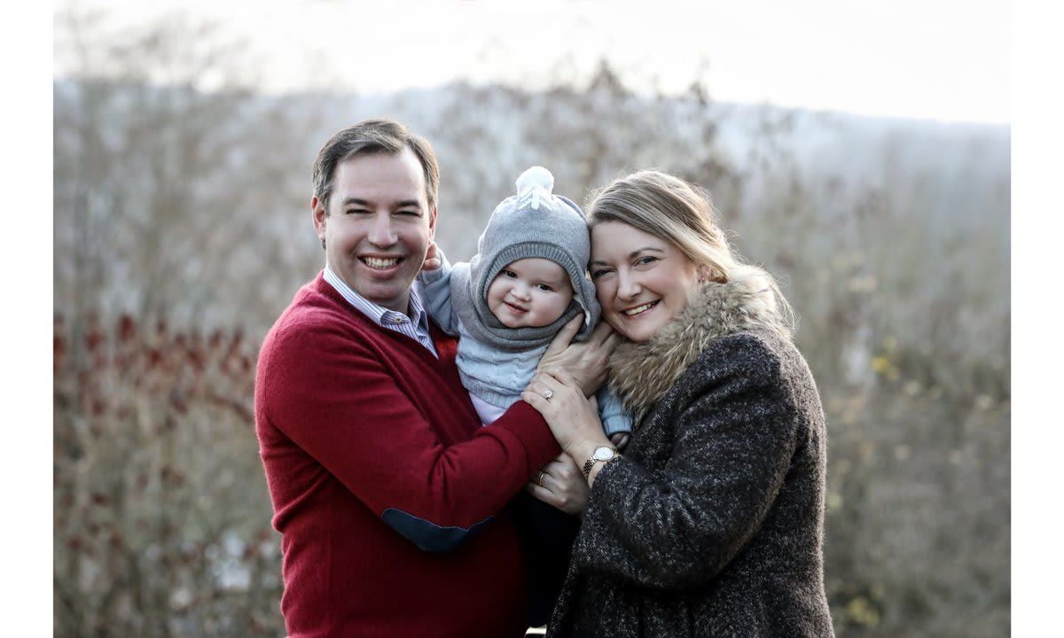 Guillaume, heir apparent to the throne of Luxembourg, and Princess Stephanie posed for photos with their son. The couple welcomed Prince Charles on May 10, 2020.