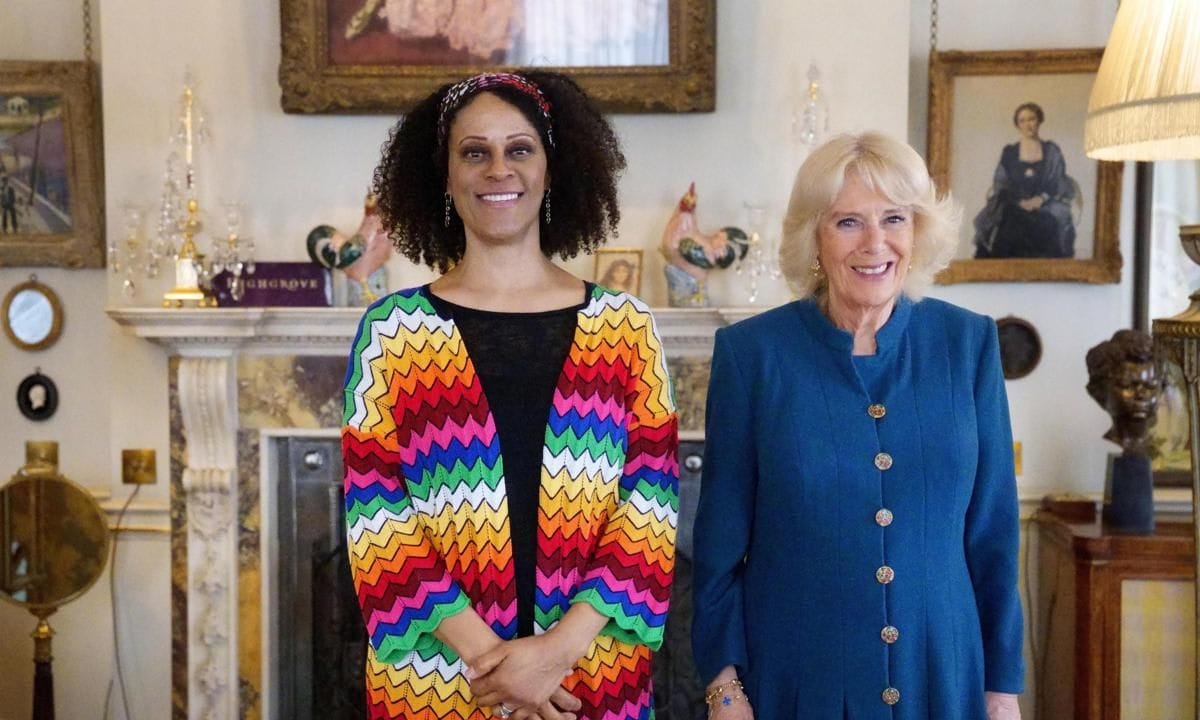 The Duchess Of Cornwall Meets Booker Prize Winner Bernardine Evaristo