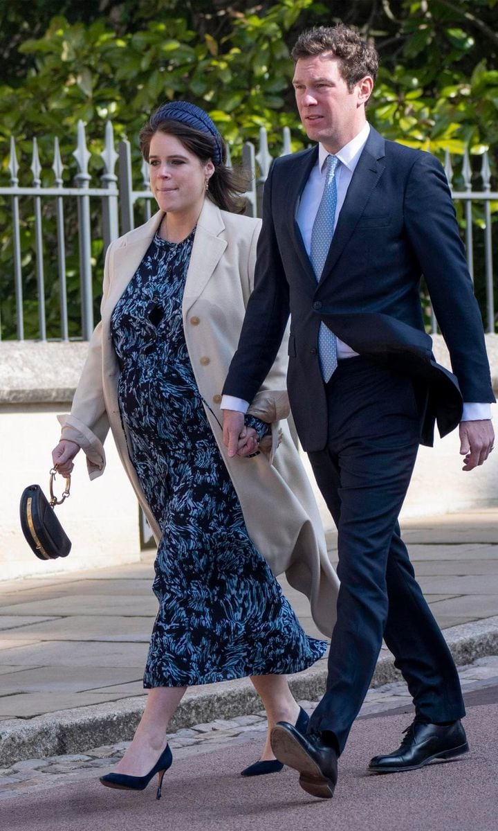 Princess Eugenie, who is expecting her second child, stepped out with her husband James Brooksbank.