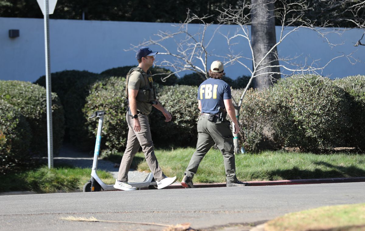 The FBI and Los Angeles County Sheriff were seen visiting Ben Affleck's Brentwood mansion. 