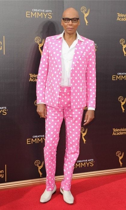 September 11: You better werk! Ru Paul worked a pink suit and white polka dots during the Creative Arts Emmy Awards in L.A.
Photo: Jon Kopaloff/FilmMagic