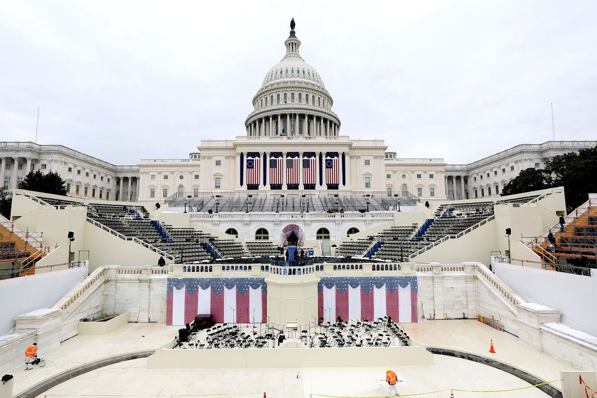 The U.S. Capitol is being prepared for Inauguration Day