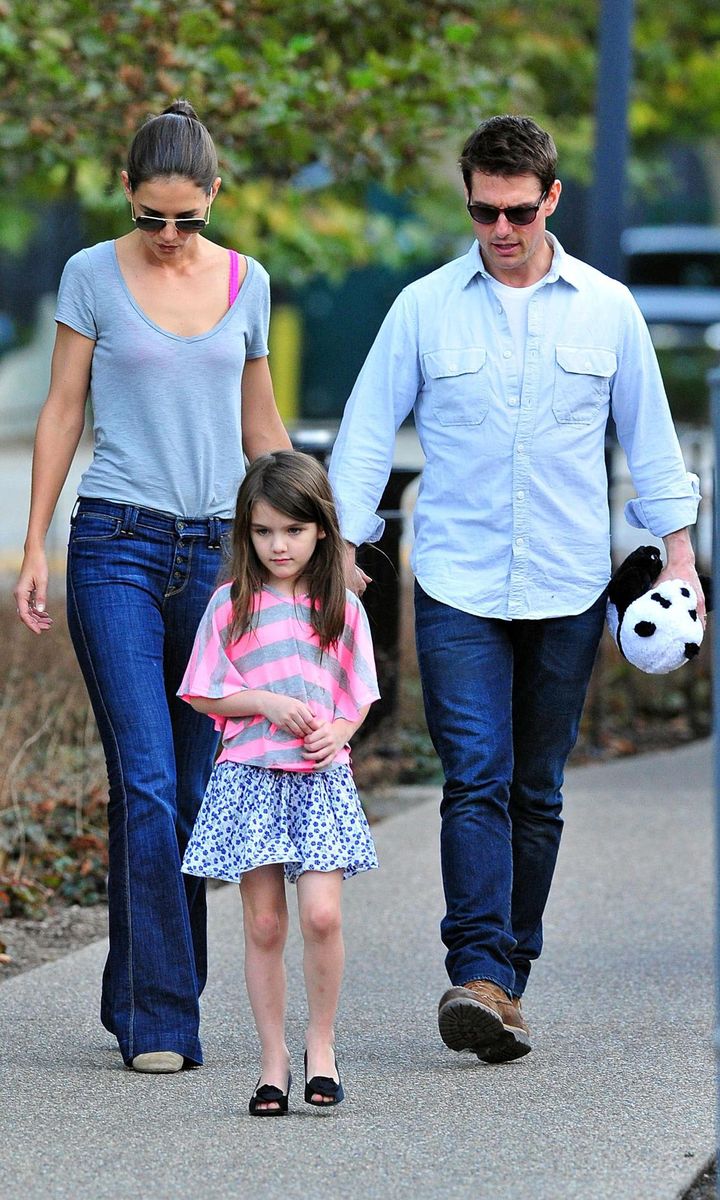 Tom Cruise, Katie Holmes & Suri Visit The Schenley Plaza Carousel