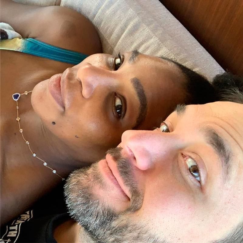 Serena Williams and Alexis Ohanian