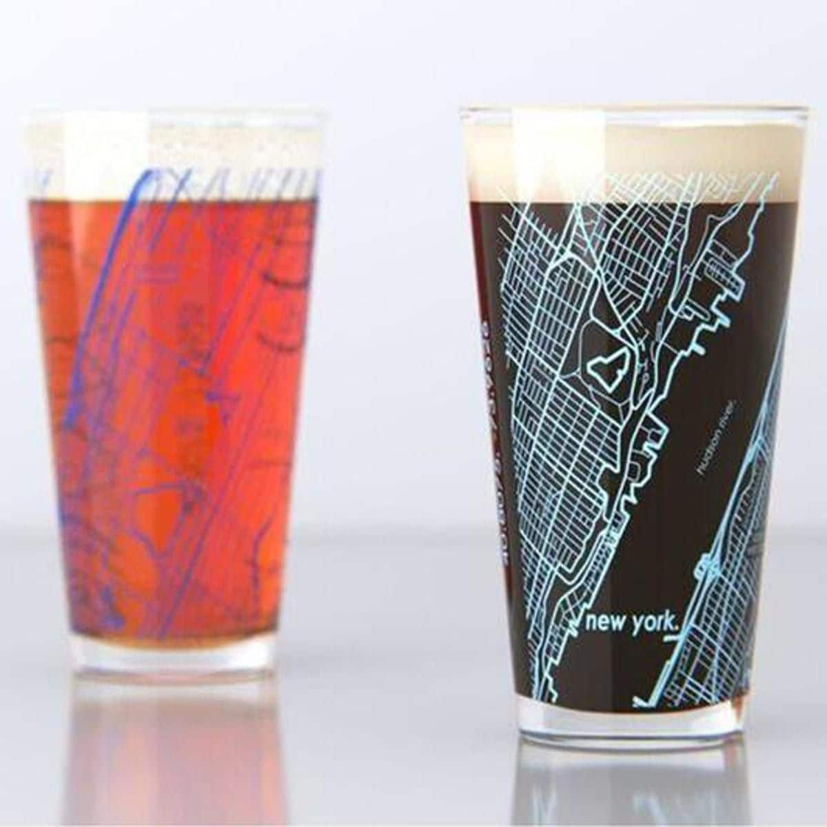 Well Told HOME TOWN MAP PINT GLASS