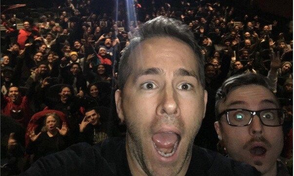 January 18: Ryan Reynolds surprised fans during a screening of Marvel's 'Deadpool.'
<br>
Photo: Instagram/@vancityreynolds