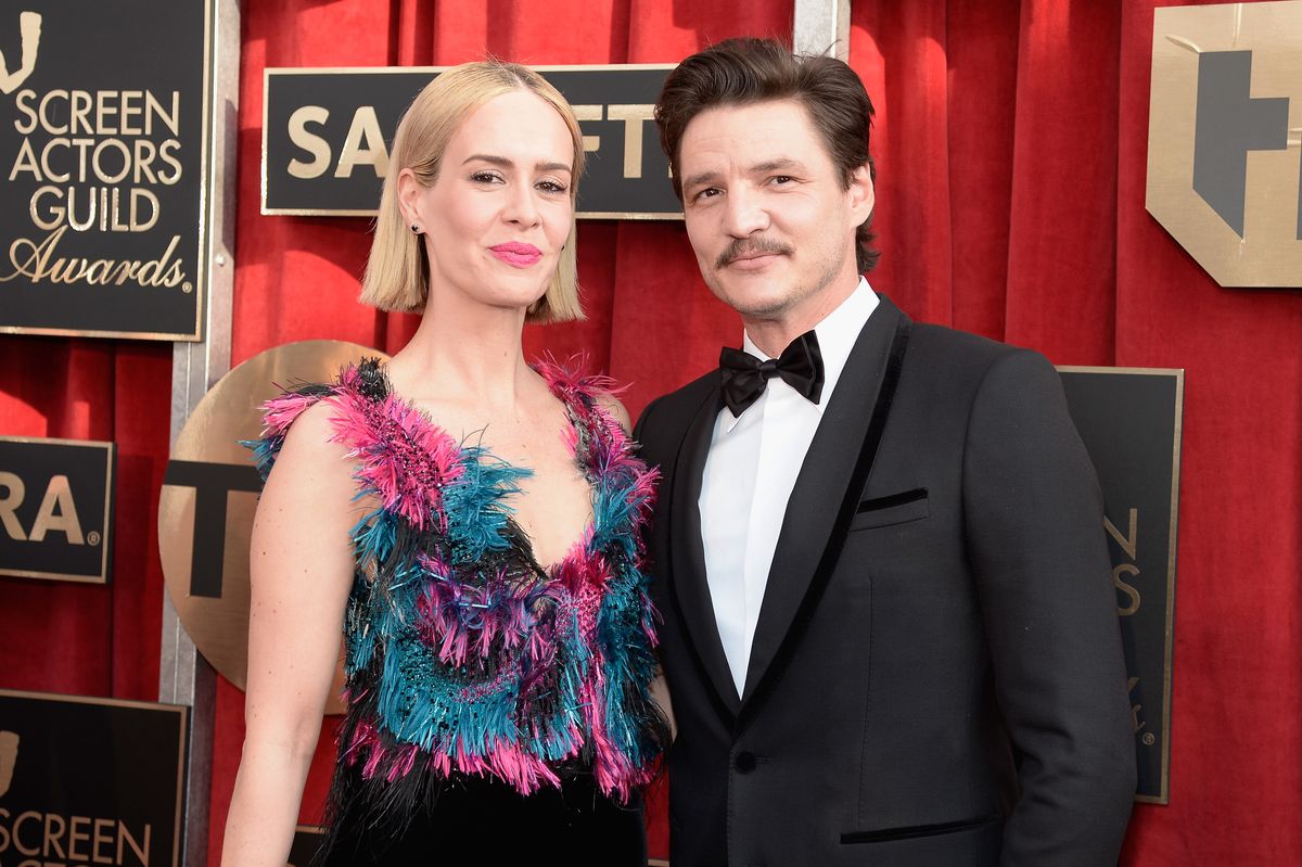 Sarah Paulson and Pedro Pascal attend the 22nd Annual Screen Actors Guild Awards 