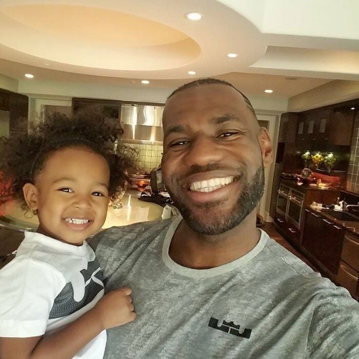 LeBron James flashed a bright smile in honor of his daughter Zhuri's birthday. Alongside the happy photo the NBA star wrote, "Happy 2nd perfect beautiful birthday Princess Z!!! You're amazing in every aspect of life and I'm happy to be your Dada. Love you through my existence and beyond! #DaddysGirl #YourSmileInspiresMeEvenMore #SorryForPuttingYouOnSocialMedia #IKnowYouHateItButItsASpecialDay."
Photo: Instagram/@kingjames