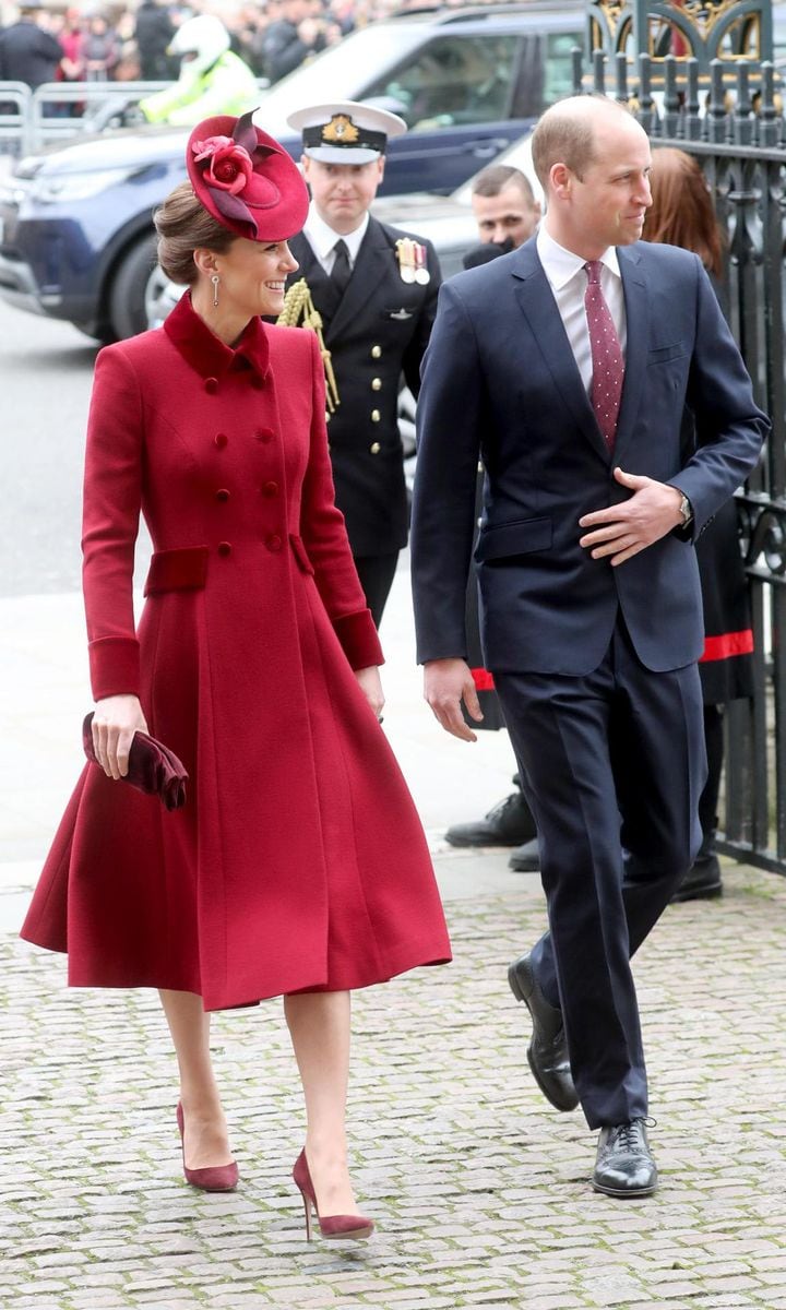 William and Kate coordinated outfits for their public reunion with Meghan and Harry