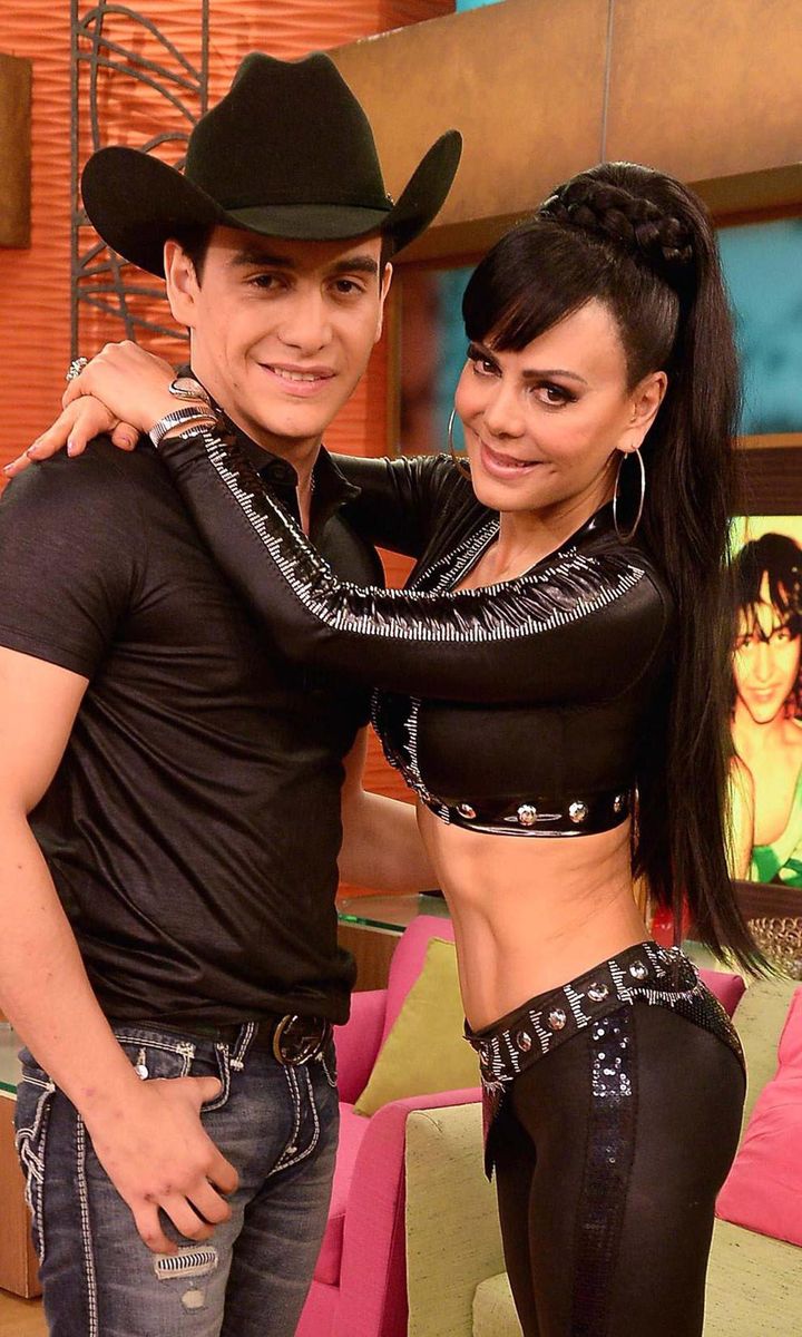 Maribel Guardia and her son, Julián Figueroa