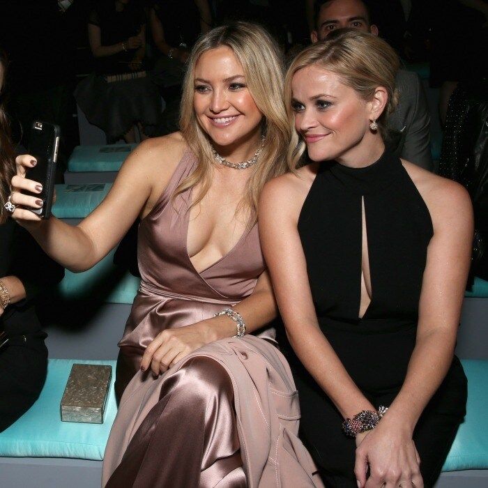 October 13: Selfie time! <a href="https://us.hellomagazine.com/tags/1/kate-hudson/"><strong>Kate Hudson</strong></a> and <a href="https://us.hellomagazine.com/tags/1/reese-witherspoon/"><strong>Reese Witherspoon</strong></a> snapped a photo inside the Tiffany & Co.'s unveiling of the newly renovated Beverly Hills store and debut of 2016 Tiffany masterpieces at Tiffany & Co.
Photo: Donato Sardella/Getty Images for Tiffany & Co.