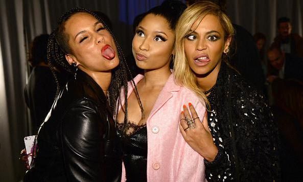 Alicia Keys, Nicki Minaj and Beyonce