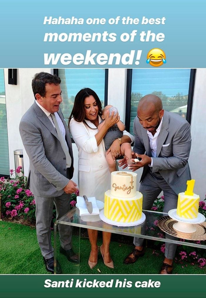 eva longoria santi baptism cake2