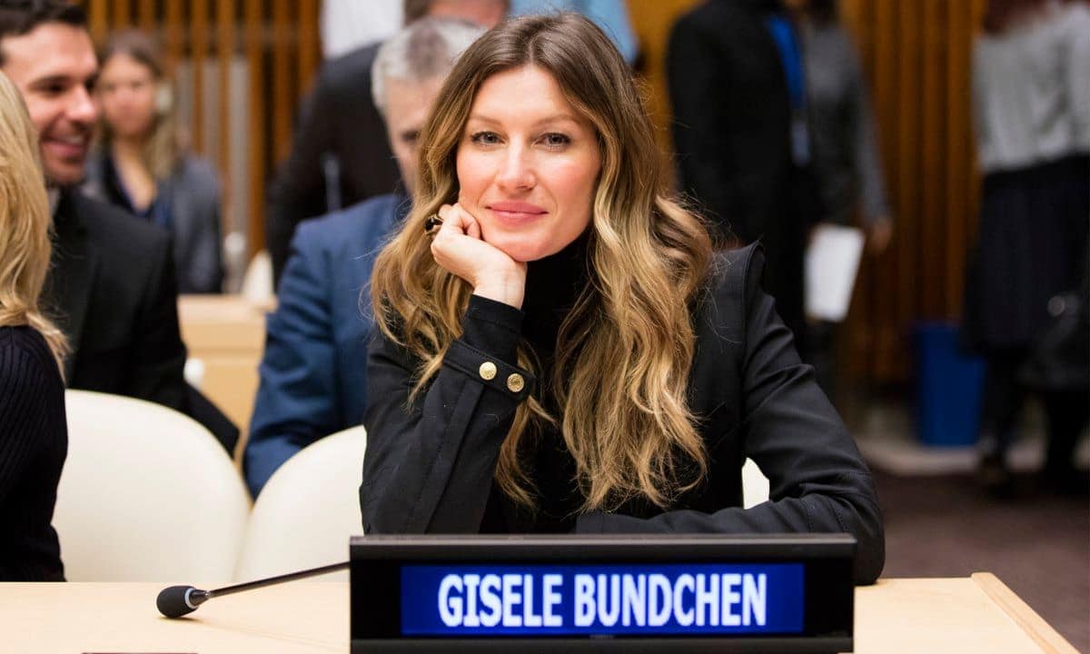 UNEP Goodwill Ambassador Gisele Bundchen participates on the