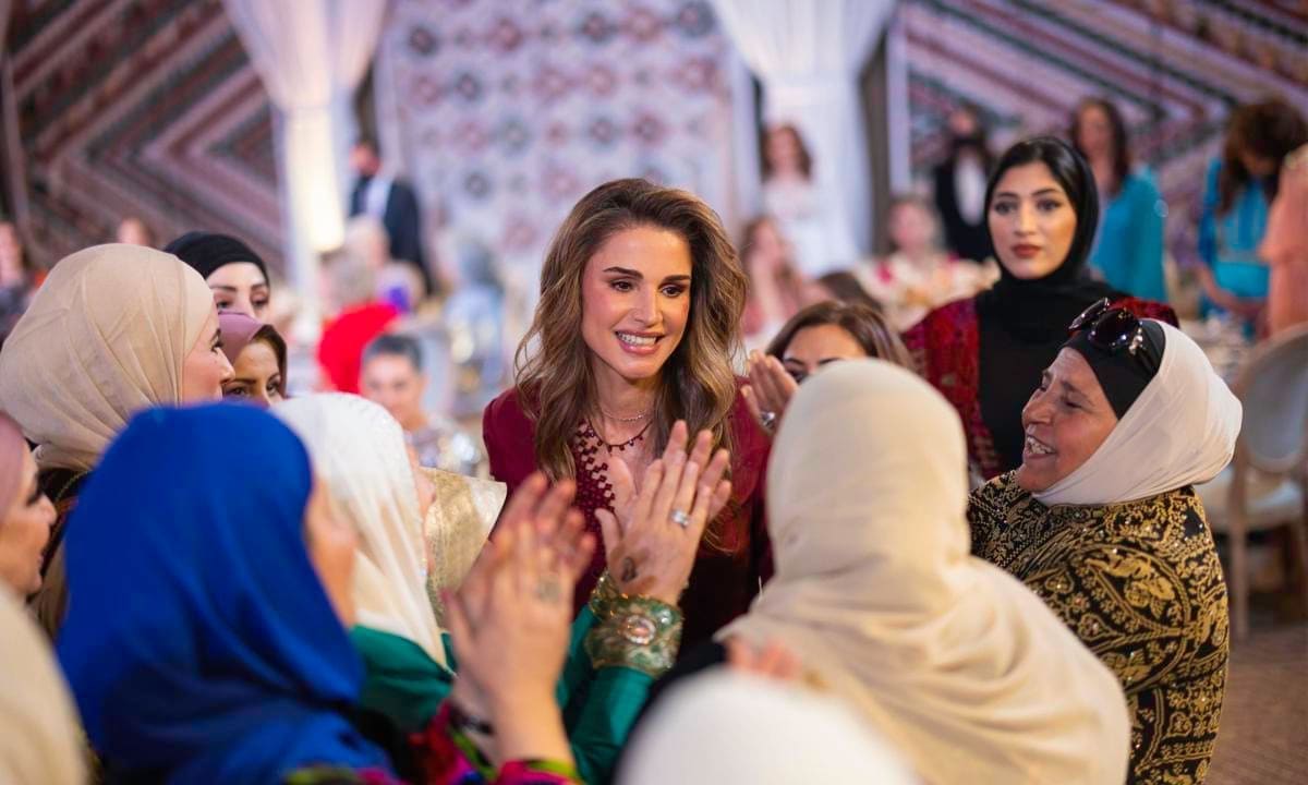 Queen Rania held the henna party in honor of Princess Iman at Al Husseiniya Palace on March 7.
