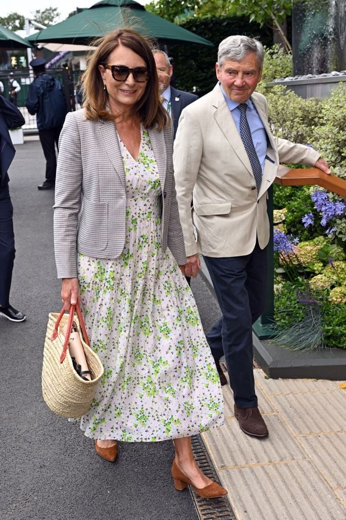 Carole and Michael Middleton, Kate's parents, last July in London.