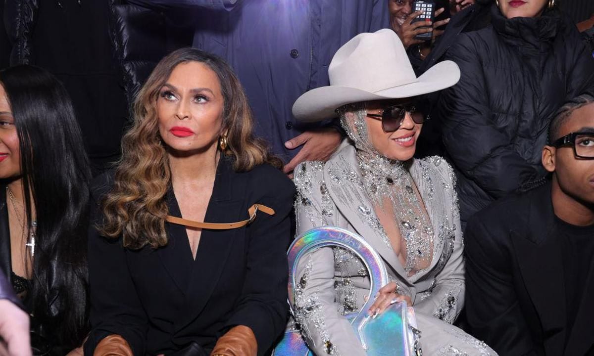 Tina Knowles and Beyonce