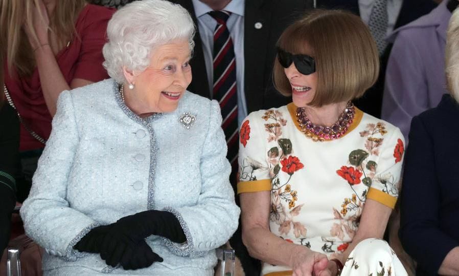 Anna Wintour and Queen Elizabeth