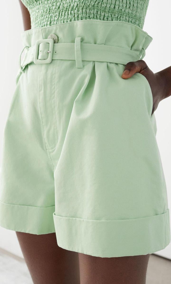 Belted Paperbag Waist Shorts by & Other Stories