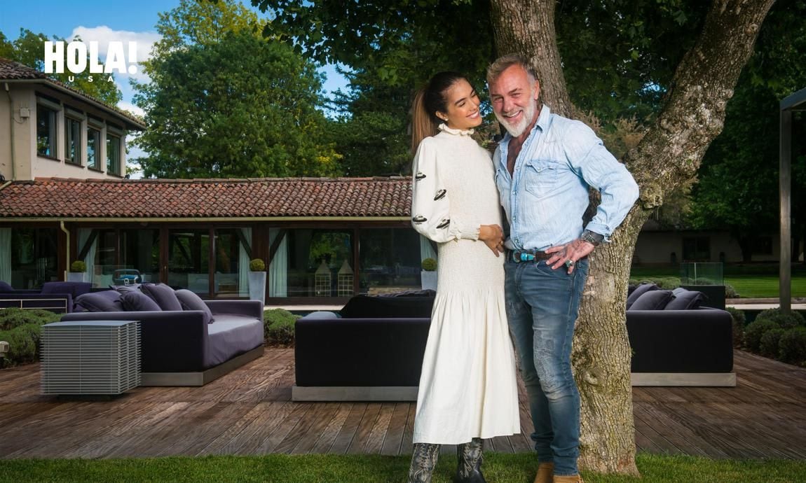 Gianluca Vacchi and Sharon Fonseca at their Bologna home