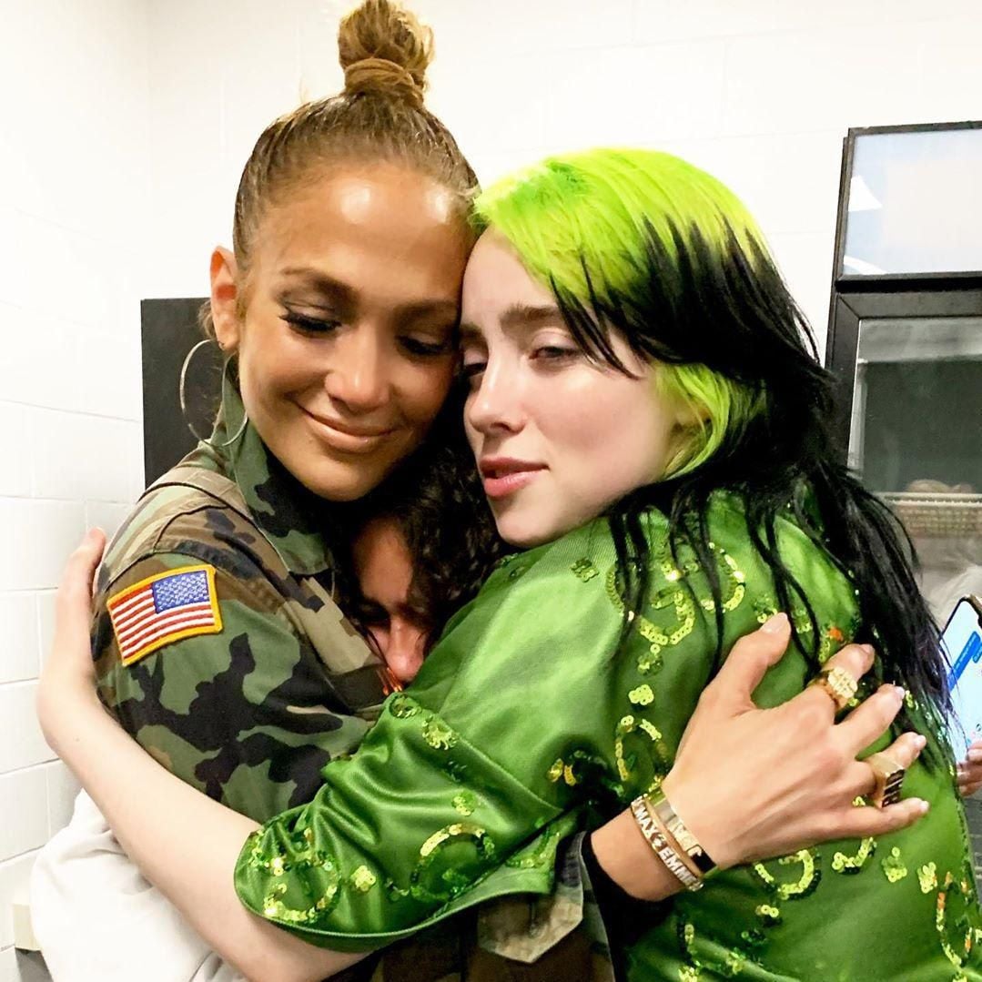 Jennifer Lopez, Billie Ellish meeting