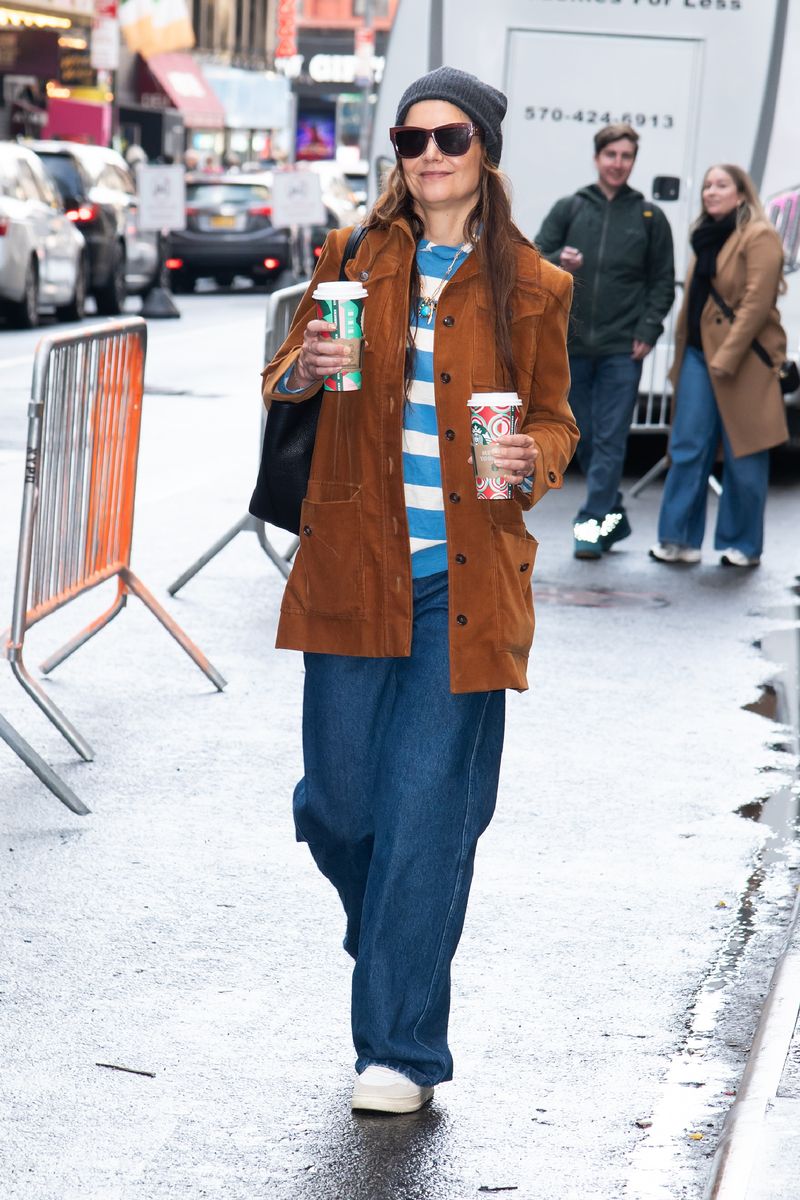  Katie Holmes is seen on December 29, 2024 in New York, New York. (Photo by MEGA/GC Images)