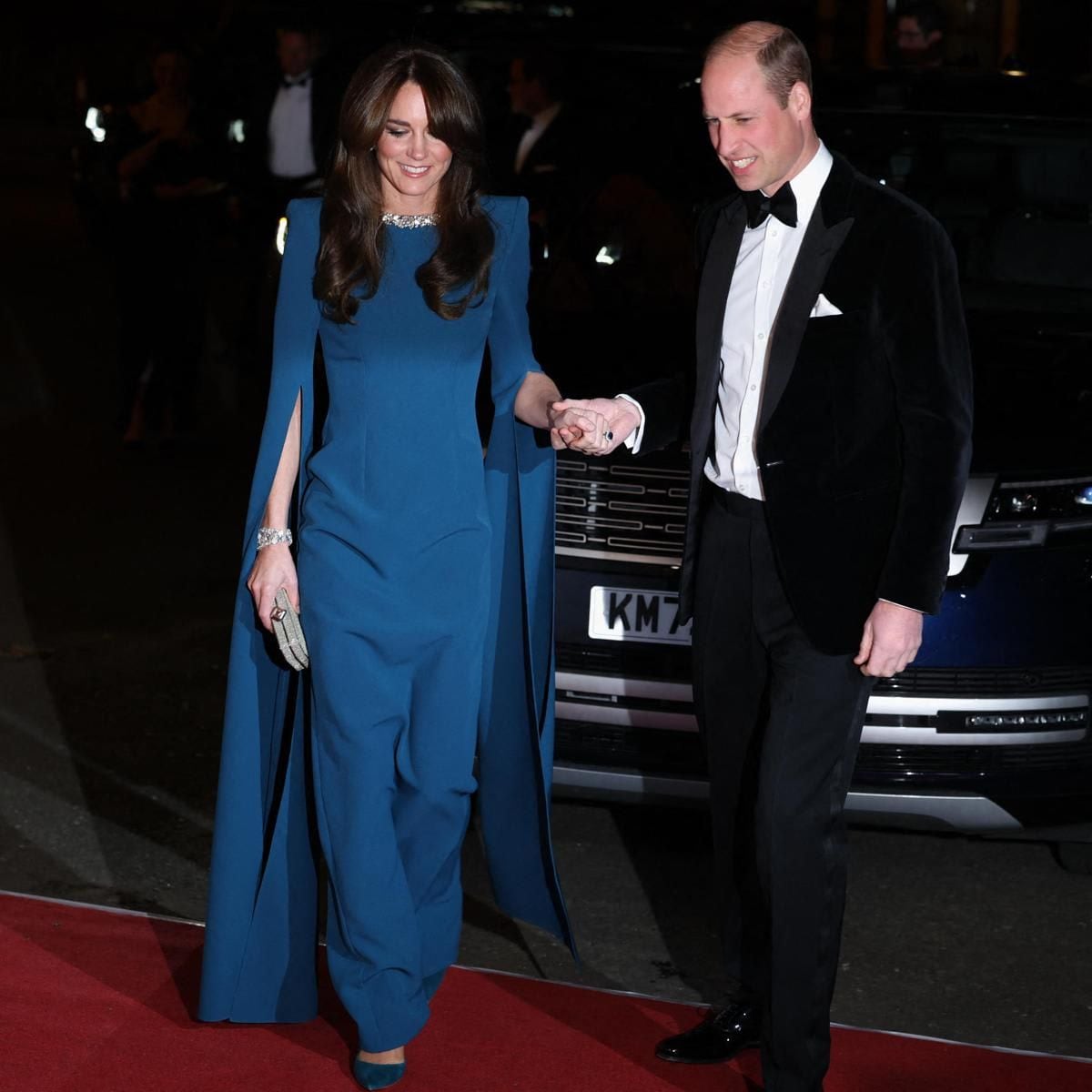 Prince William and Catherine put on a united front as they arrived at the 2023 Royal Variety Performance in London.