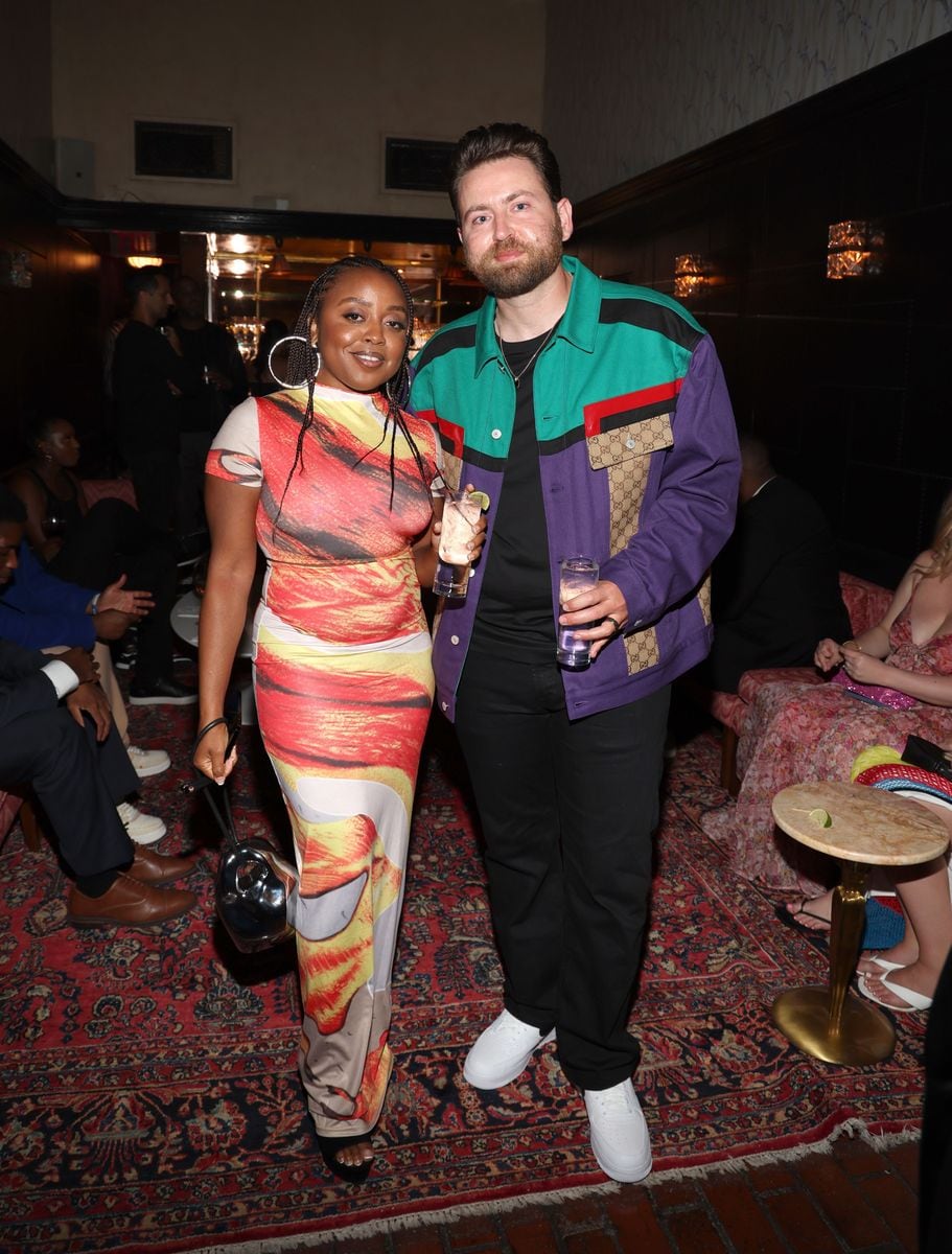 Quinta Brunson and Kevin Jay Anik attended the Hall Of Fame Induction Celebration for Dwyane Wade at Chateau Marmont's Bar Marmont 2023