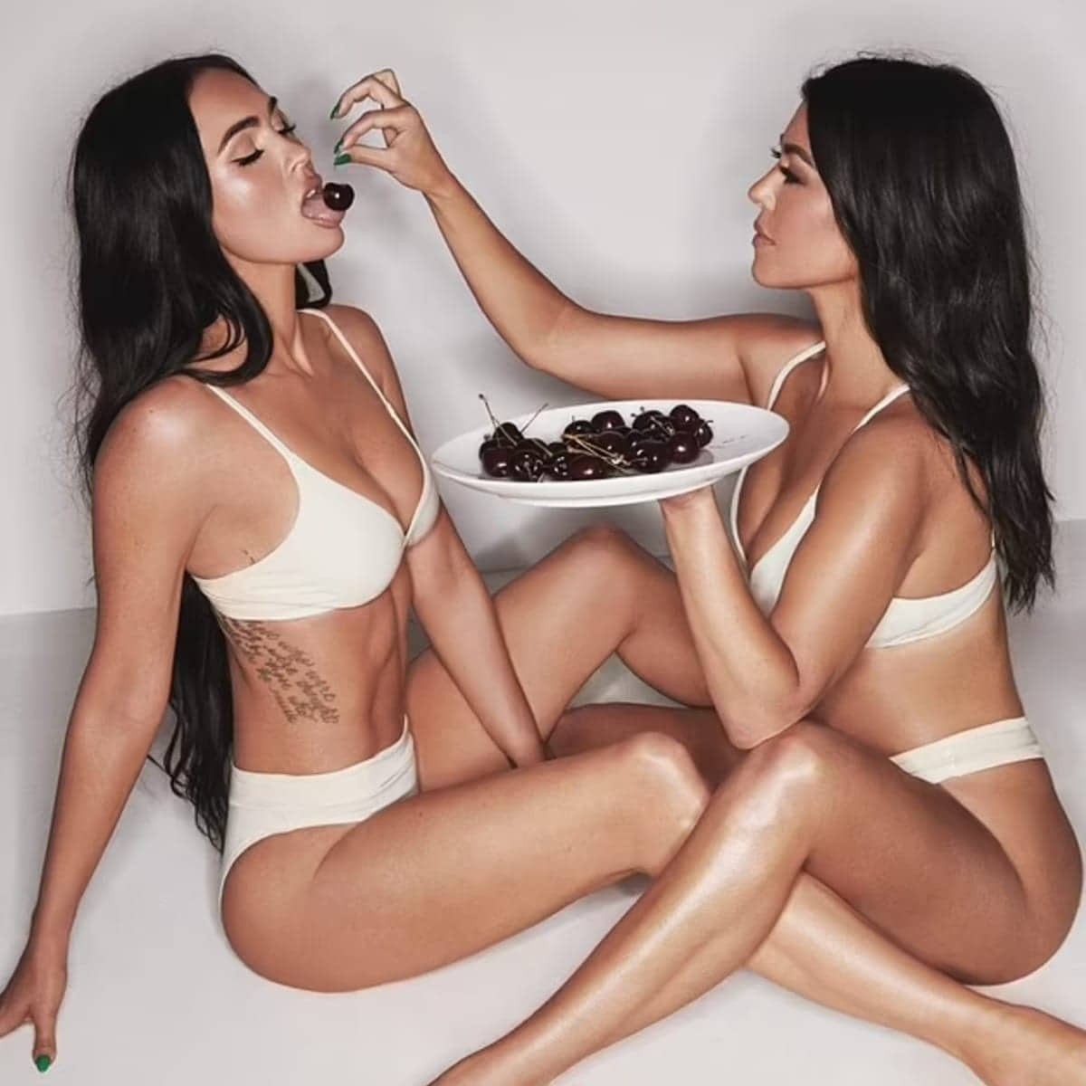 Kourtney Kardashian and Megan Fox for SKIMS