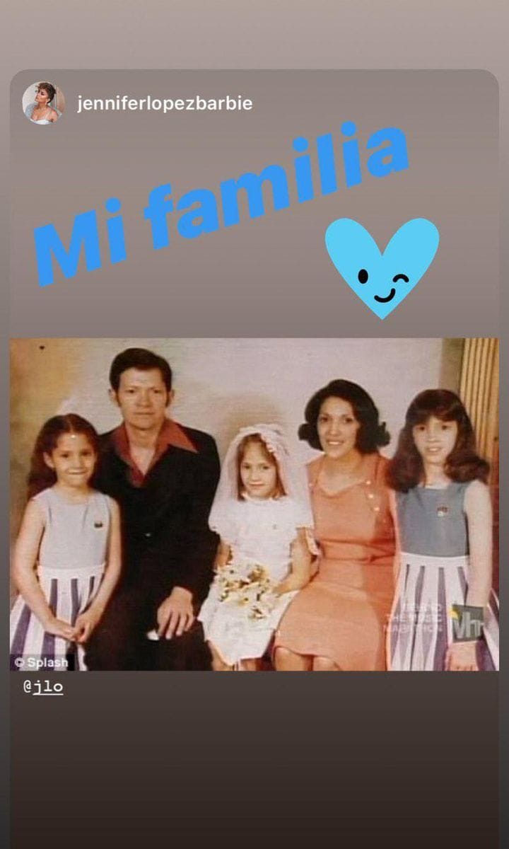 Jennifer Lopez and her family