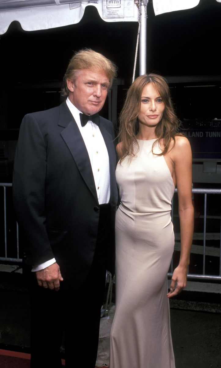 Donald Trump and Melania Knauss during Grand Re-opening Gala of the Radio City Music Hall 