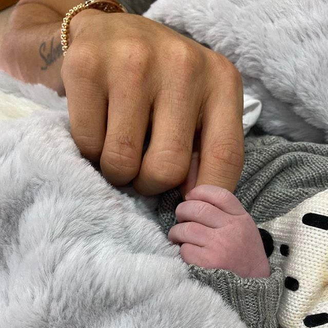 James Rodríguez y su hijo Samuel