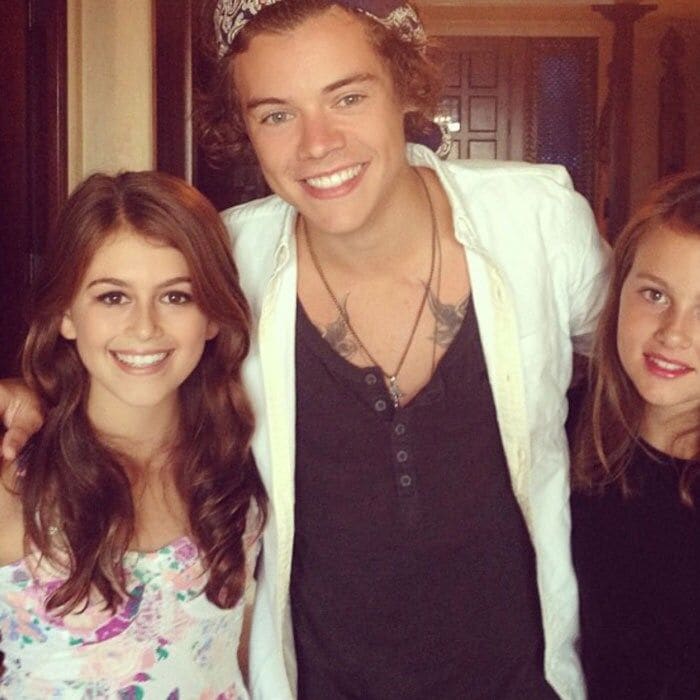 5. She fangirls over Harry Styles.
<br>
Photo: Instagram/@kaiagerber