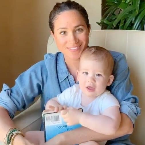 Meghan and Archie enjoyed a reading session at home in Los Angeles