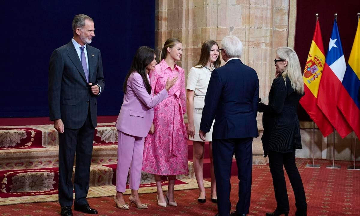 The royals met with 2023 Princess of Asturias Awards laureate Meryl Streep on Oct. 20