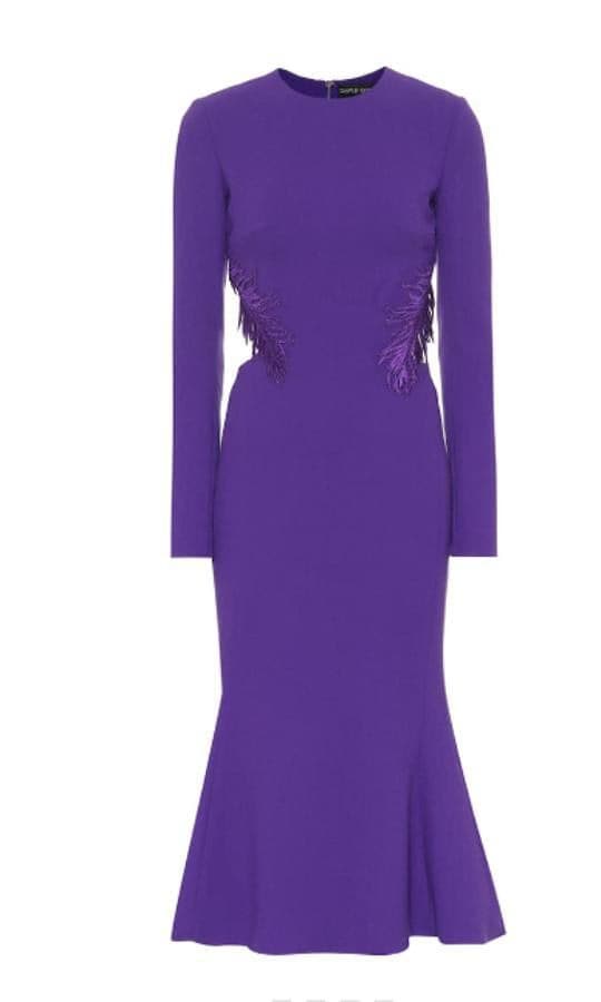 Meghan Markle purple dress David Koma