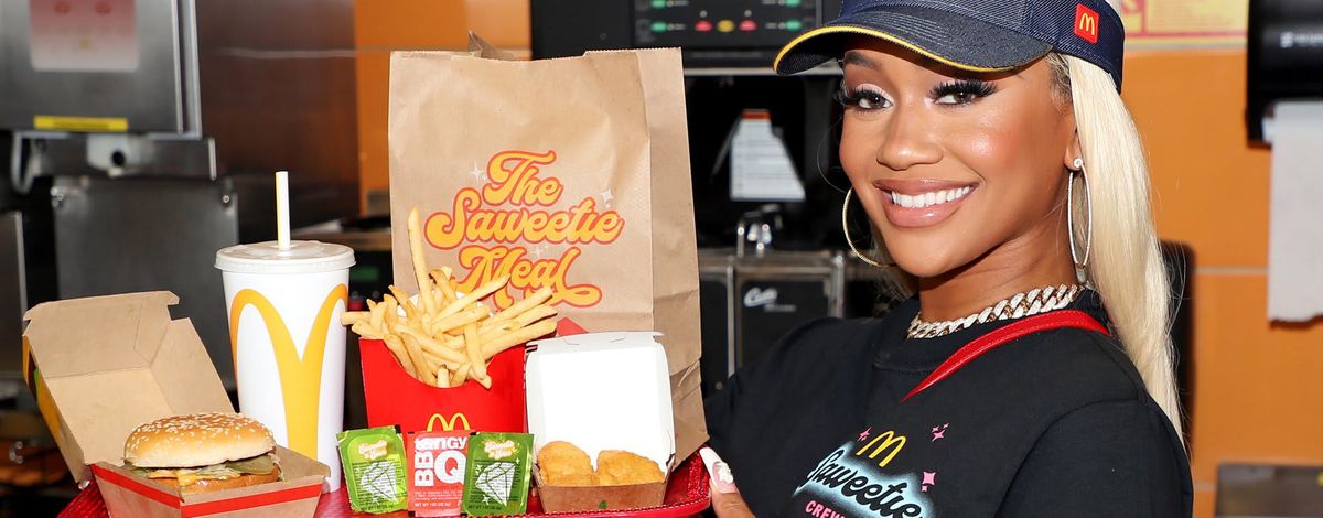 Saweetie Celebrates the launch of her signature order at McDonald's