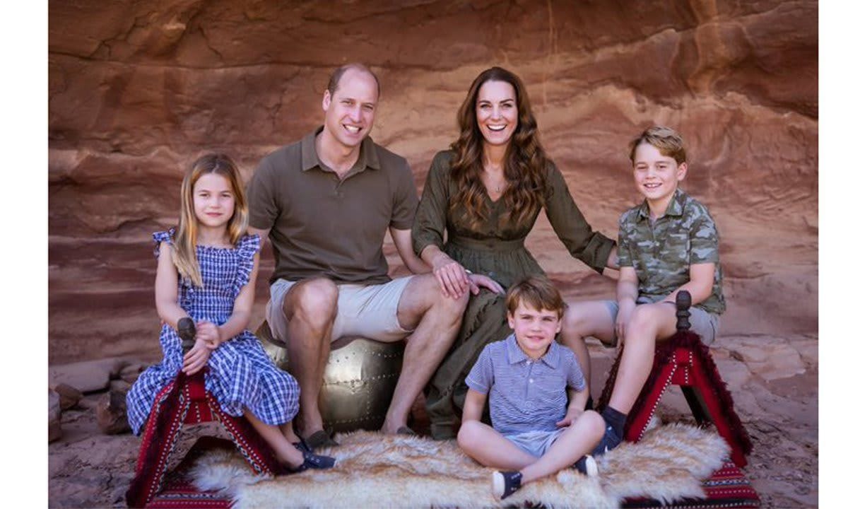 Prince William and Kate's 2021 Christmas card photo was taken in Jordan