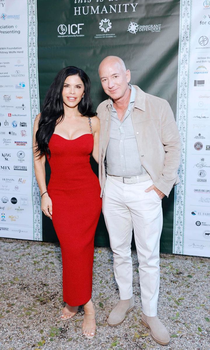 Lauren Sanchez and Jeff Bezos