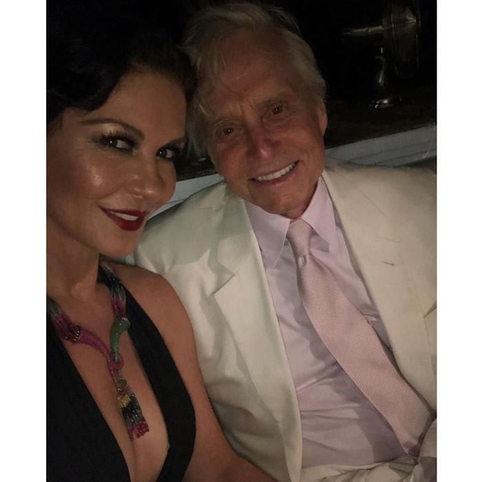 Michael Douglas, Catherine Zeta Jones party with Sarah Ferguson at Gatsby themed bash in Italy