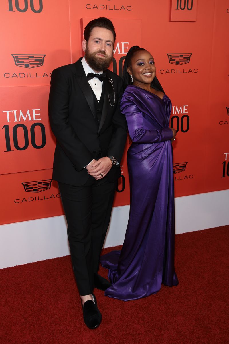 Kevin Jay Anik and Quinta Brunson attend the 2022 TIME100 Gala on June 08, 2022 