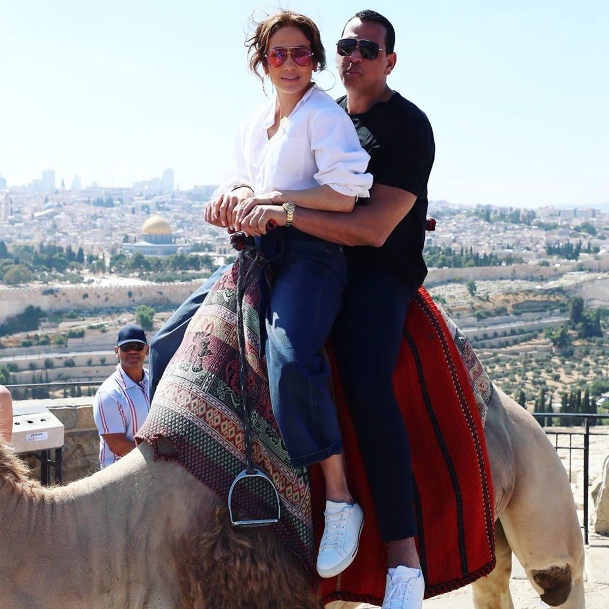 Jennifer Lopez and Alex Rodriguez in Israel