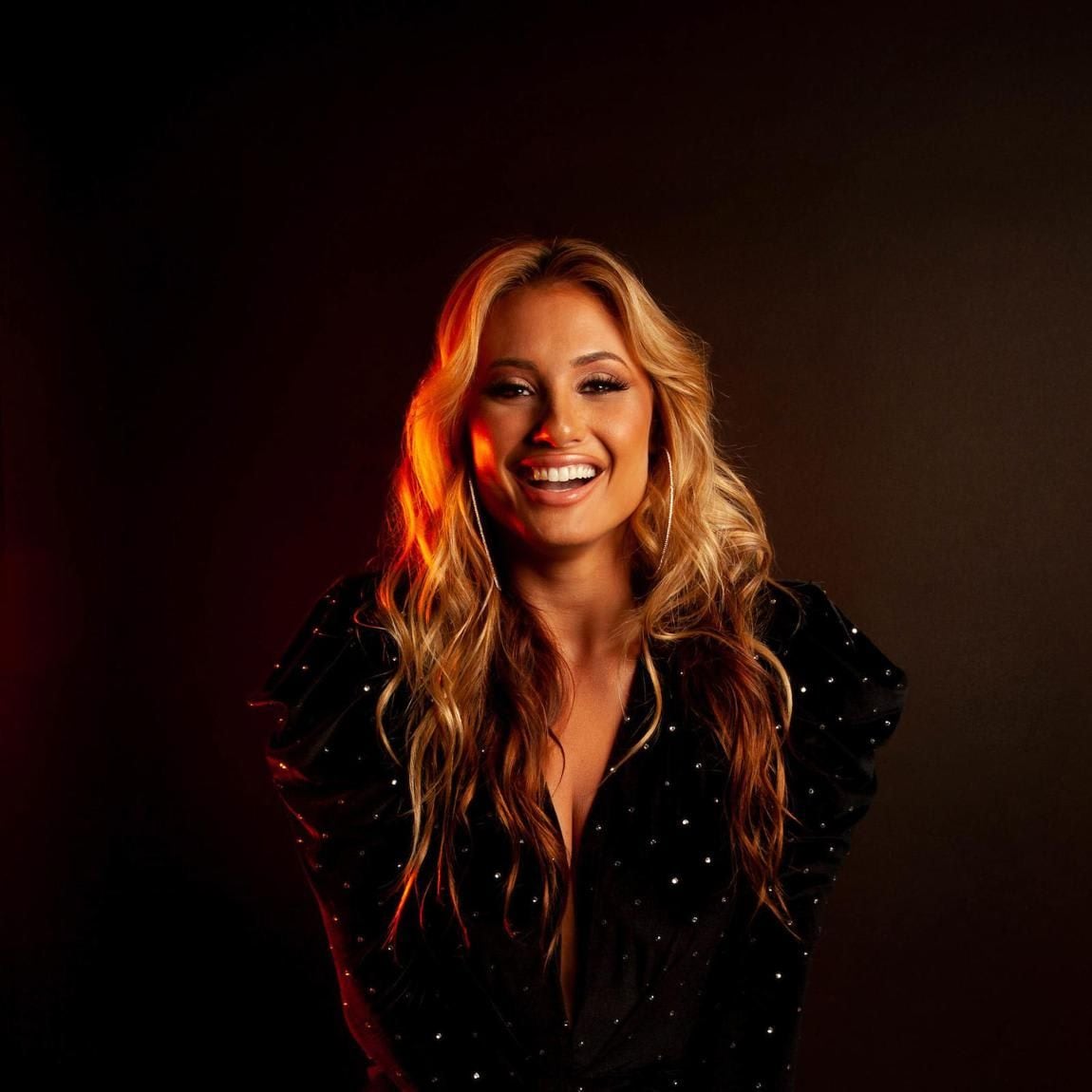 Montana Tucker, American singer, poses for iHeartRadio Fiesta Latina Portrait Studio