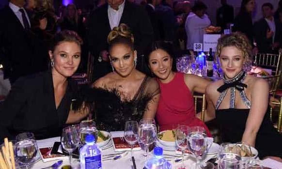 Jennifer Lopez with Hustlers' cast at Gotham Film Awerds